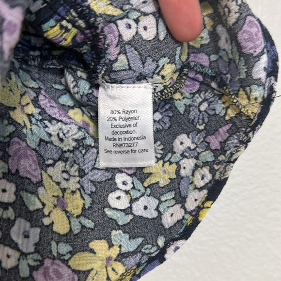 LC Smocked Floral Peplum Tank - Picture 5 of 6